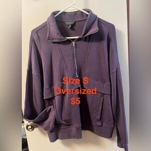 Danskin Purple Oversized Sweatshirt